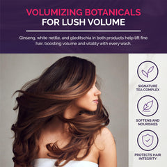 Pai-Shau Opulent Volume hair appears fuller after use.
