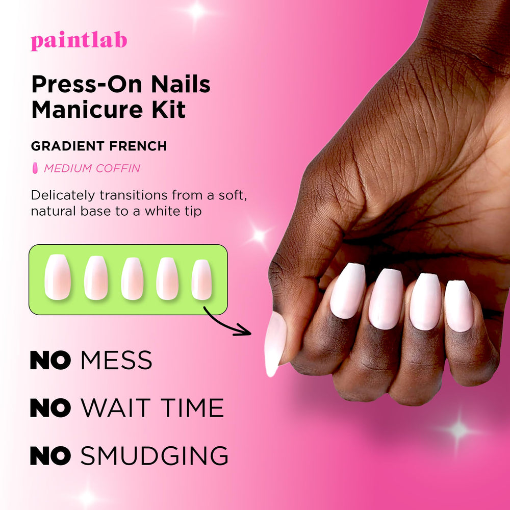 PaintLab nail glue enabling secure adhesion for extended wear
