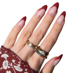 PaintLab Pinot Noir press-on nails kit for a quick at-home manicure.
