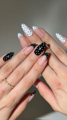PaintLab Polka Dot Couture nails kit opened for an easy at-home fall manicure