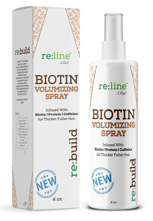 Paisle Botanics Biotin Volumizing Spray bottle ready for instant fine hair lift.