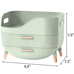 Pajiriona makeup storage box drawer handle for easy access.