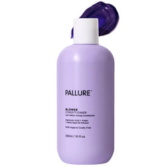 Pallure Blonde Toning Conditioner bottle with violet pigment neutralizes brassiness