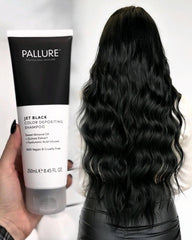 Pallure Jet Black packaging highlights vegan and cruelty-free formula