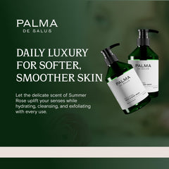 Palma de Salus Exfoliating Wash ideal for a quick daily routine.