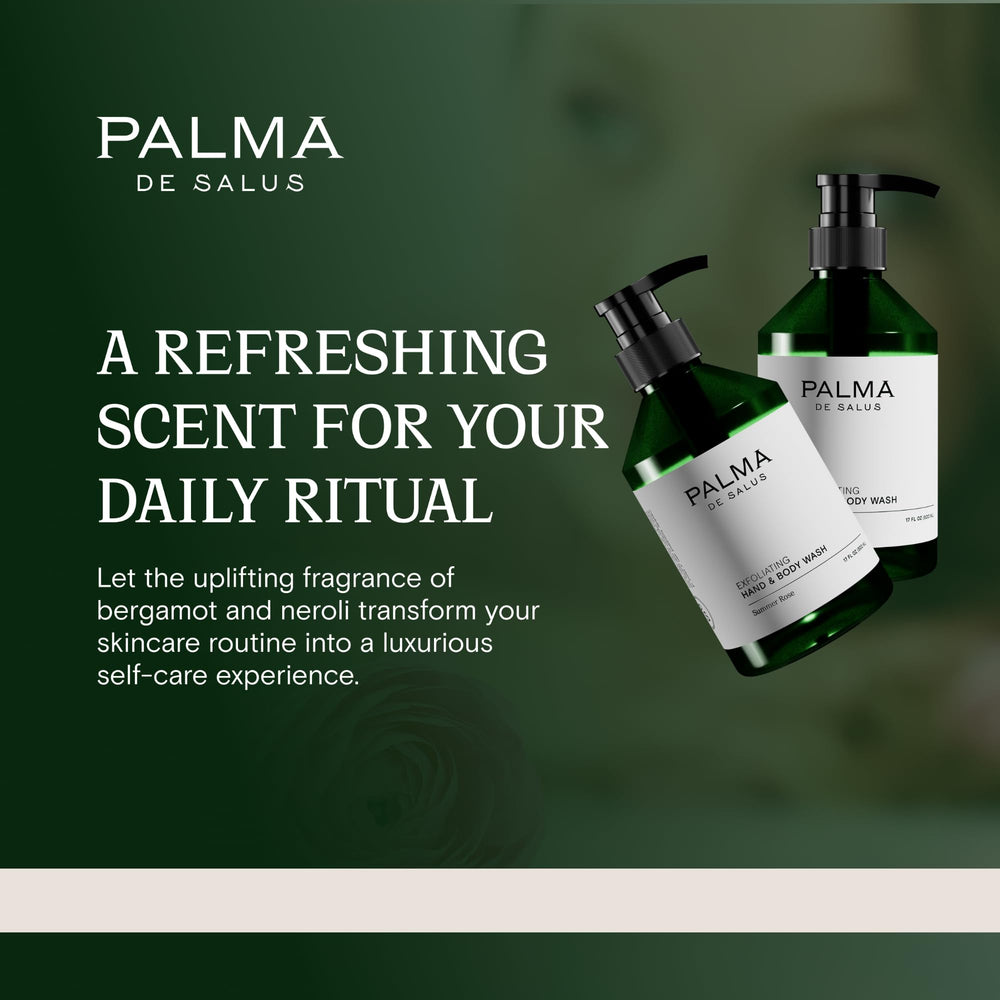 Palma de Salus olive pit powder exfoliation improves skin texture.