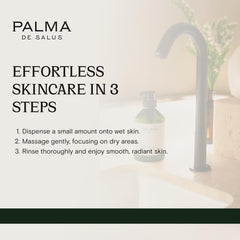 Palma de Salus daily use for refreshed, soft skin.