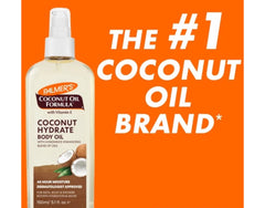 Palmer's Coconut Oil Formula Body Oil promotes a subtle glow and softness.