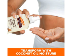 Palmer's Coconut Oil Formula Body Oil 5.1 oz bottle provides concentrated moisture.