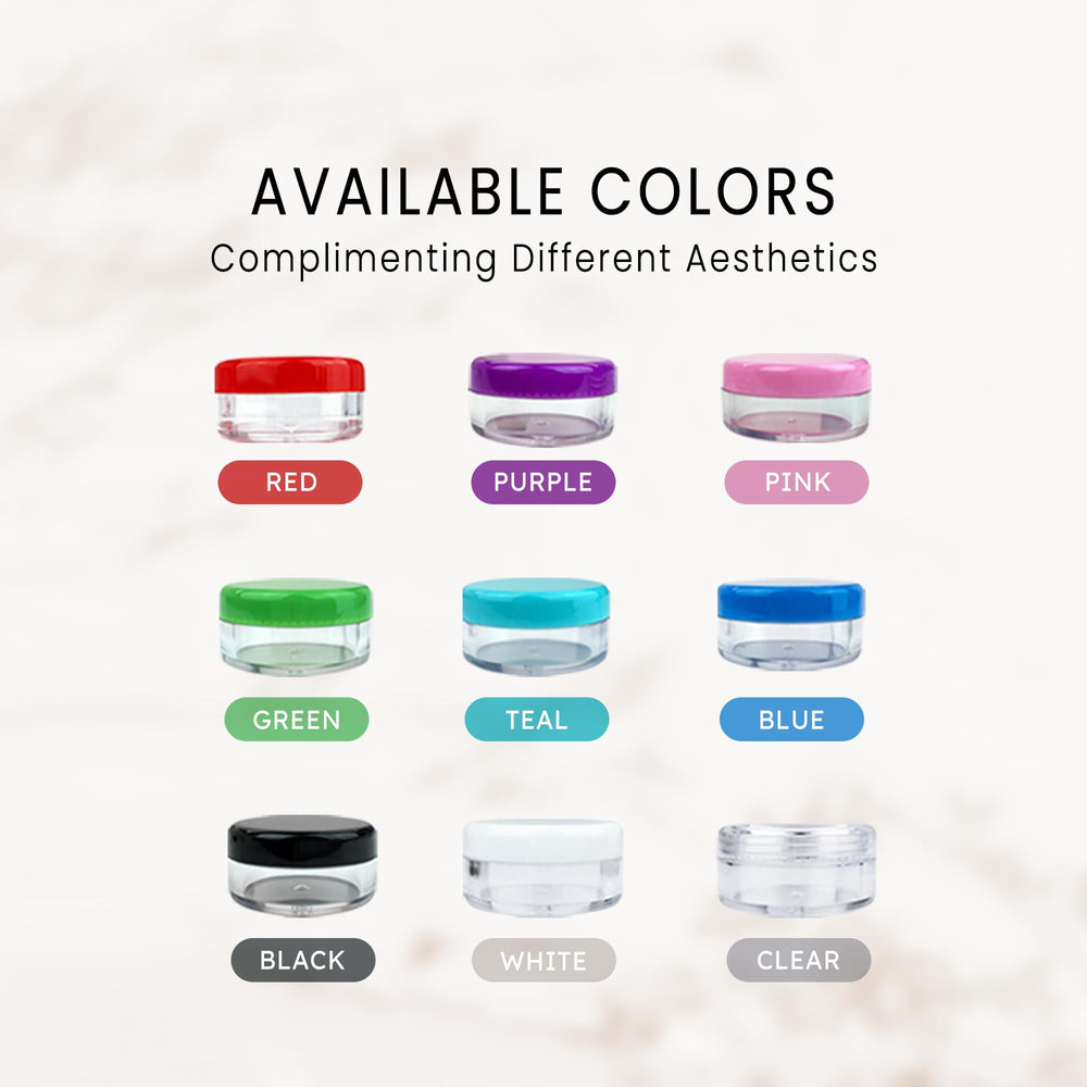 pana beauticom 5g/5ml jars for various samples from skincare to crafts