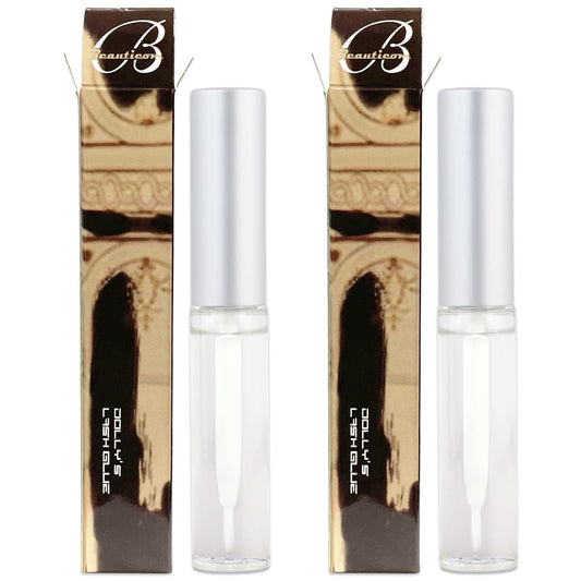 PANA Dolly's Lash Glue bottle front view shows natural, gentle adhesive for lash extensions.
