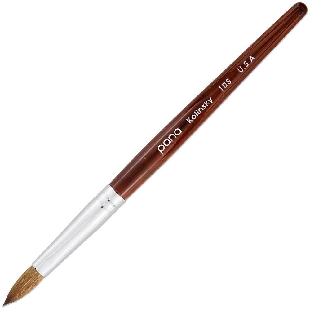 PANA kolinsky bristle oval acrylic brush size 10 for smooth application