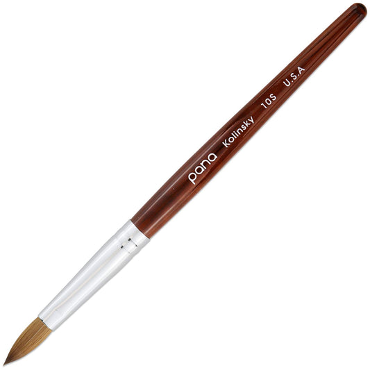 PANA kolinsky bristle oval acrylic brush size 10 for smooth application
