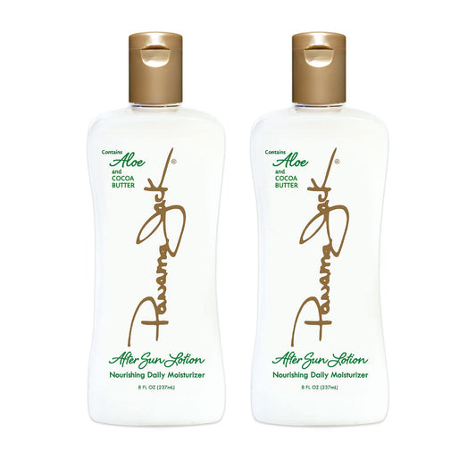 Panama Jack Aloe Moisturizer bottle shown for daily hydration.