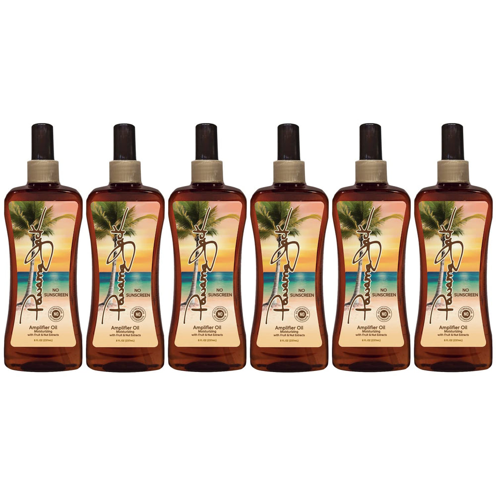 Panama Jack Amplifier Tanning Oil bottle, lightweight formula for bronzing