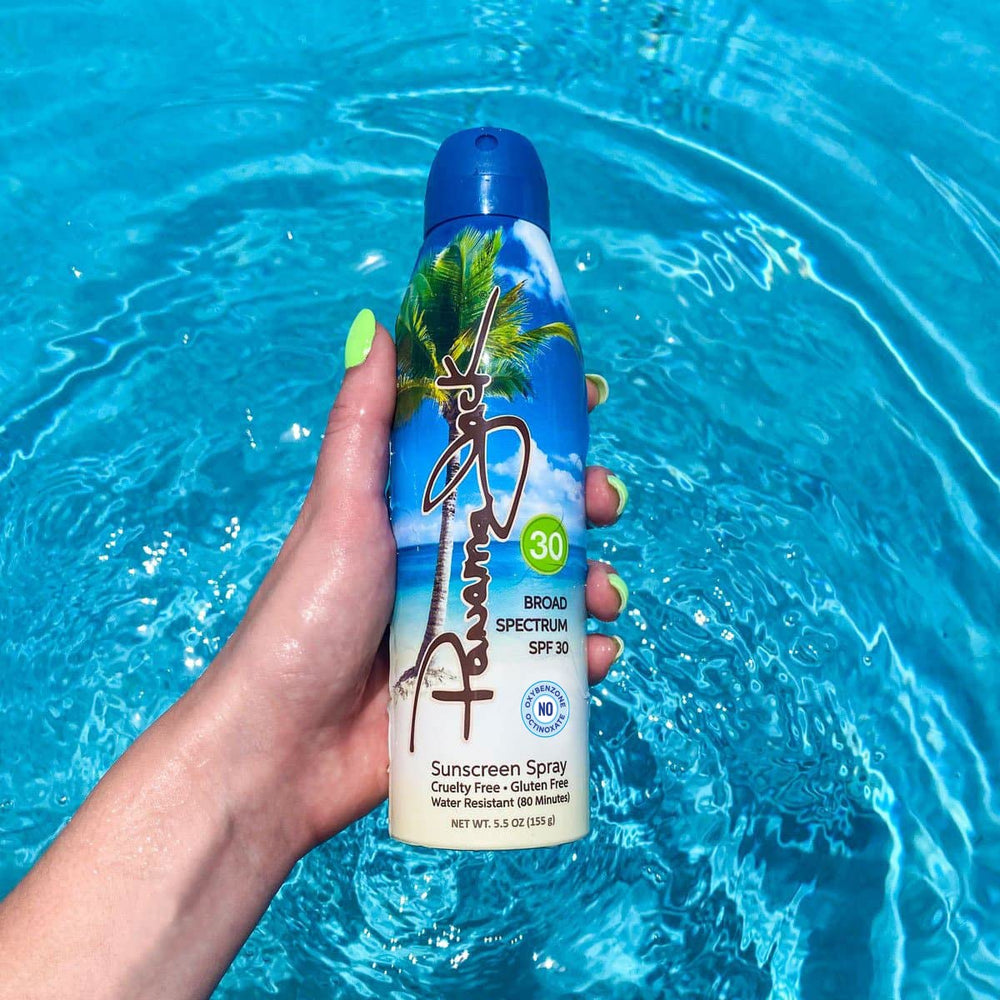 Panama Jack label indicates broad spectrum and water resistance.