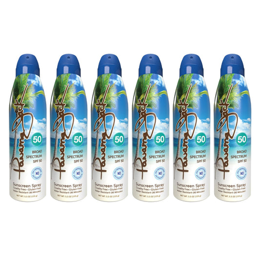 Panama Jack continuous spray sunscreen SPF 50 bottle ready for beach days