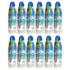 Panama Jack Continuous Spray Sunscreen SPF 50 bottle front view for quick protection
