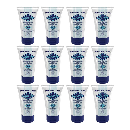 Panama Jack Sport Sunscreen Lotion bottle shown on a sunny day for daily outdoor protection
