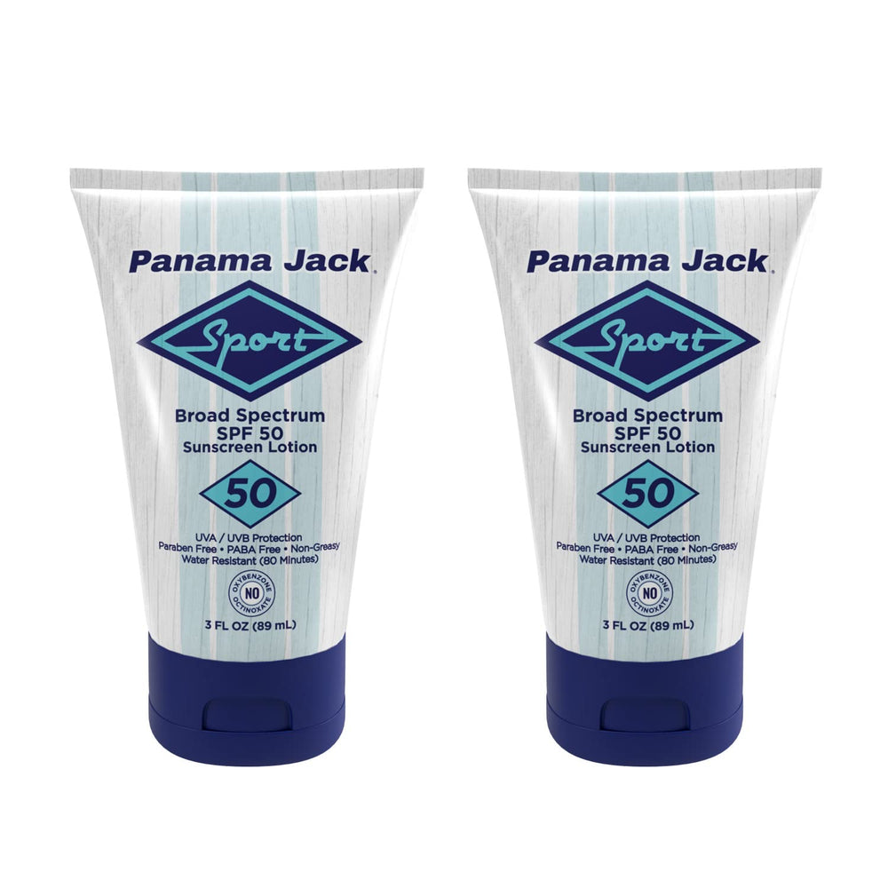 Panama Jack Sport Sunscreen Lotion non-greasy texture on skin
