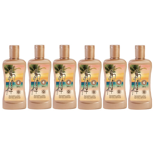 Panima Jack Sunscreen bottle front, compact 6 oz pack for travel tanning.