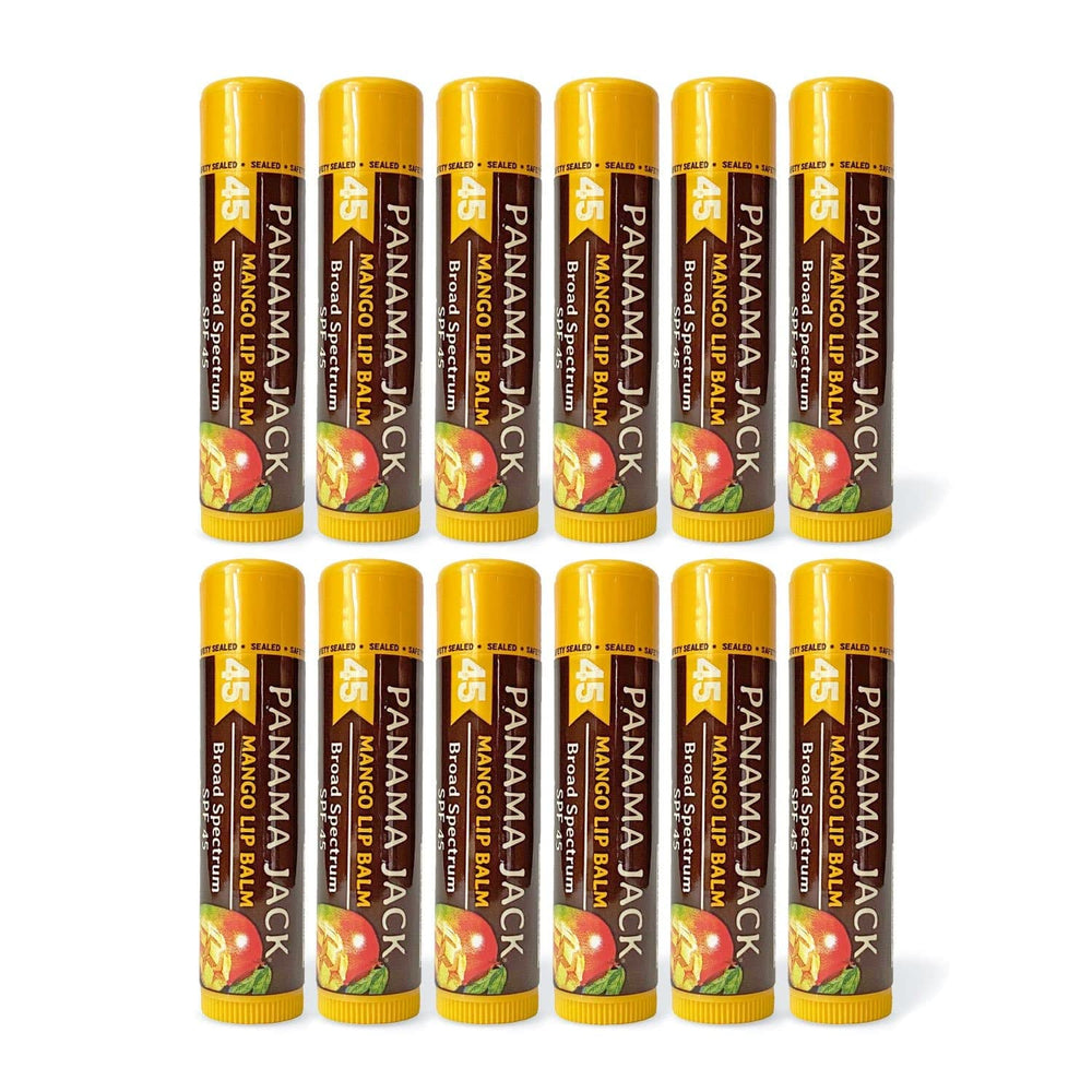 Panama Jack Sunscreen Lip Balm Mango tube for smooth glide and daily SPF protection.