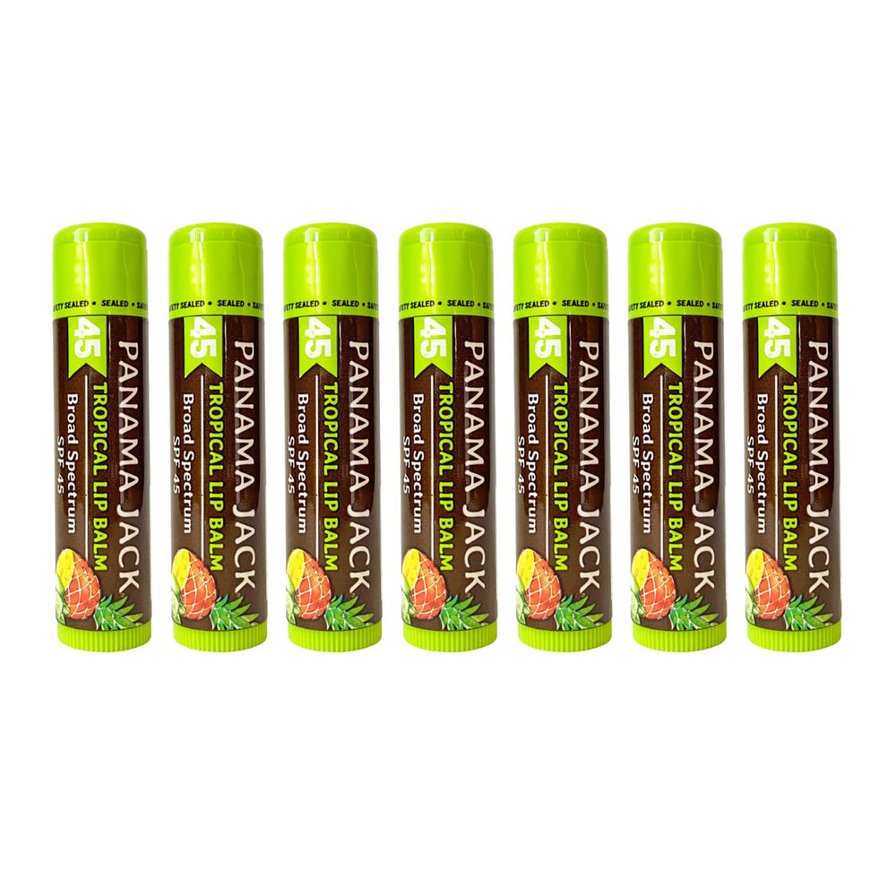 Panama Jack Sunscreen Lip Balm SPF 45 for daily lip protection.