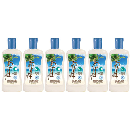 Panama Jack sunscreen SPF 50 bottle with easy-grip cap for daily protection