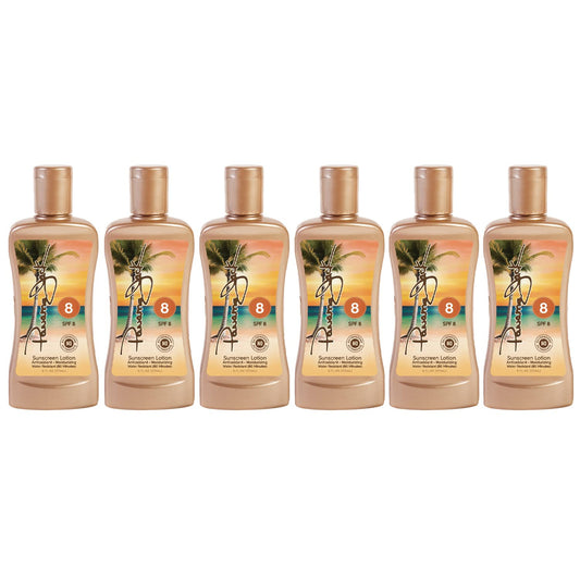 Panama Jack Sunscreen Tanning Lotion SPF 8 bottle for easy beach tanning