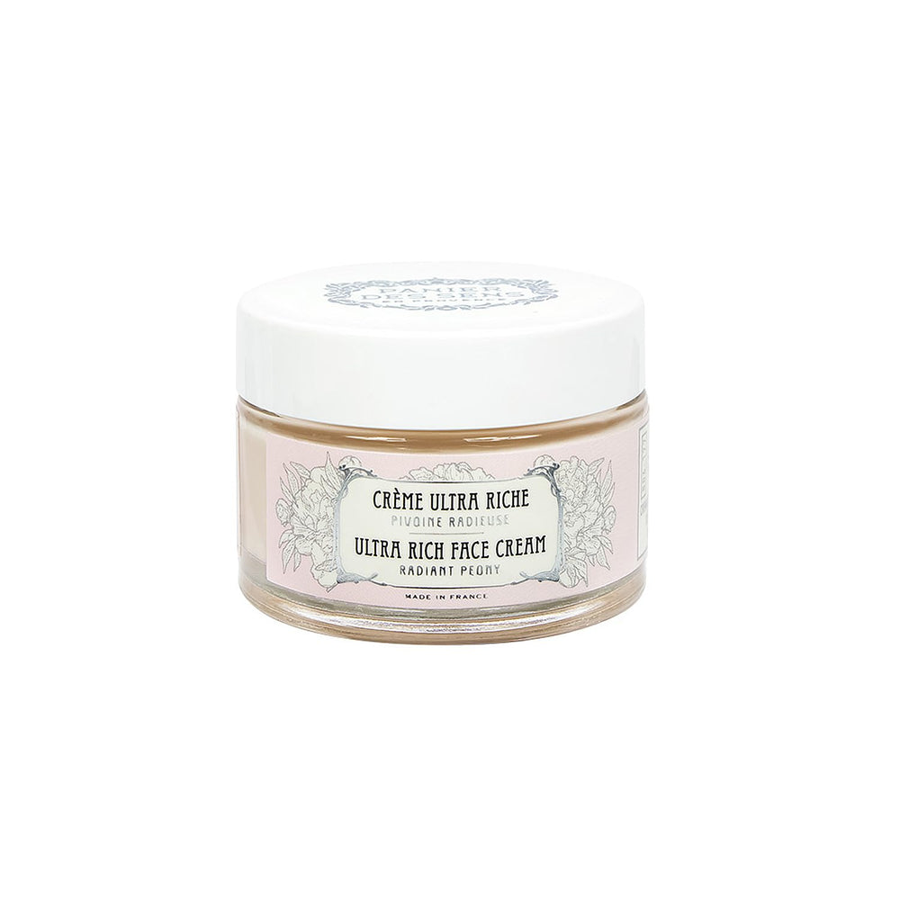Panier des Sens Radiant Peony cream jar close-up for deep hydration