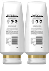 Front view of Pantene Classic Clean conditioner twin pack, daily conditioning value.