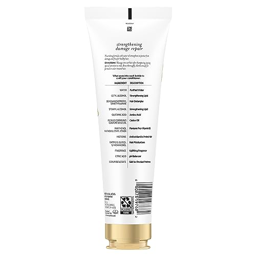 Pantene bottle with color-treated hair after shower for smooth, vibrant results.