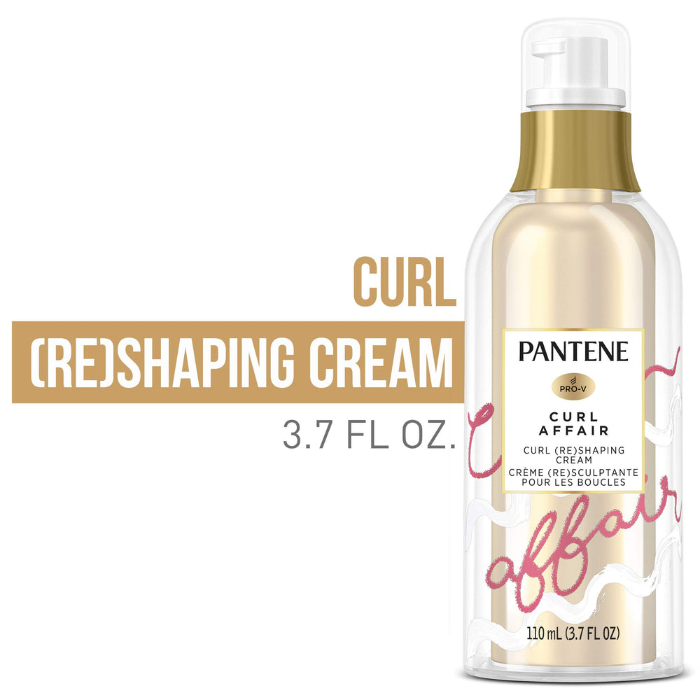 Pantene Curl Affair close-up reveals glossy, well-defined curls.