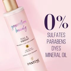 Pantene antioxidants and Pro-Vitamin B5 formula close-up emphasizing color-safe nourishment