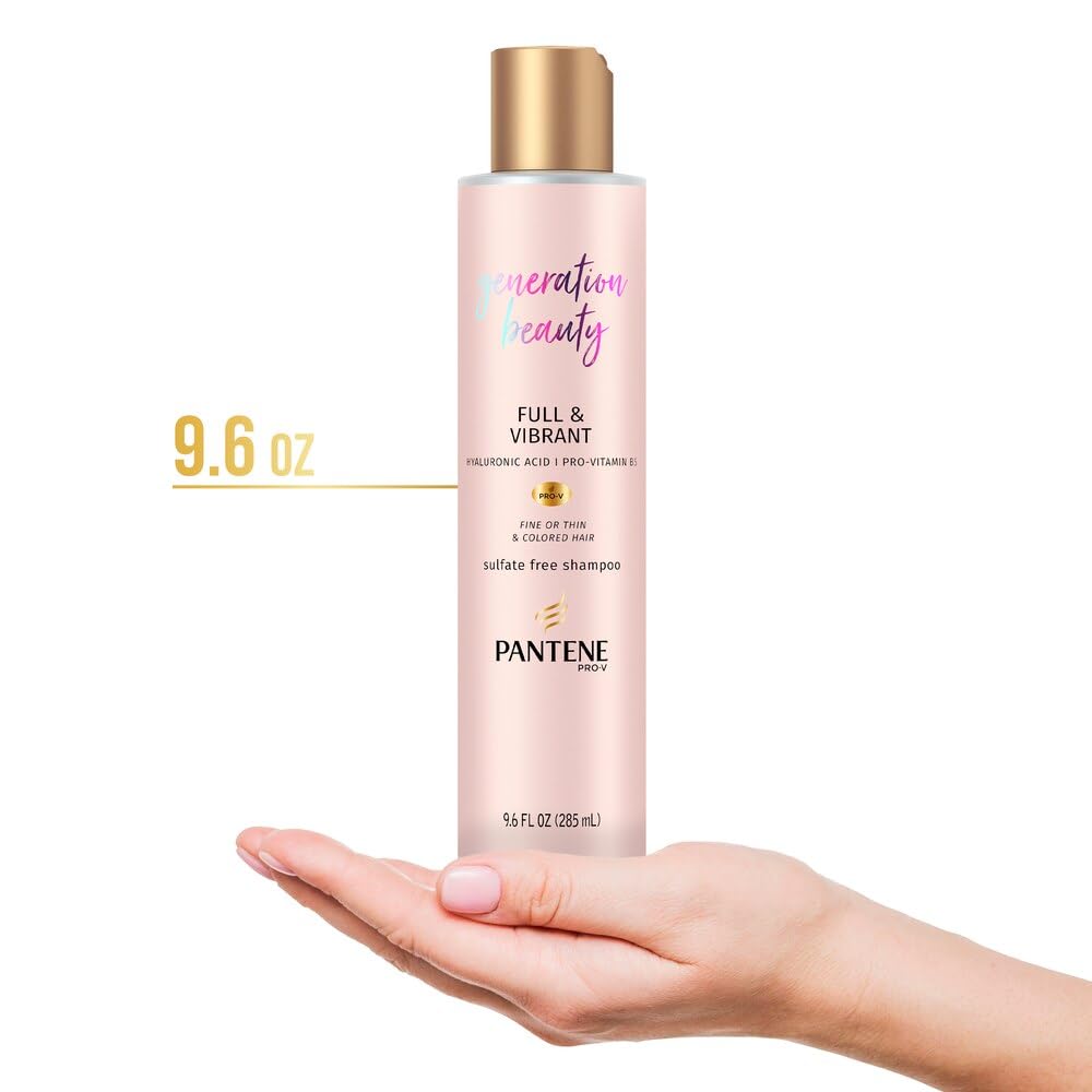 Pantene color protection label close-up highlighting color retention during washes