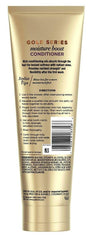 Pantene Gold Series Moist Boost Conditioner during application helps detangle hair.