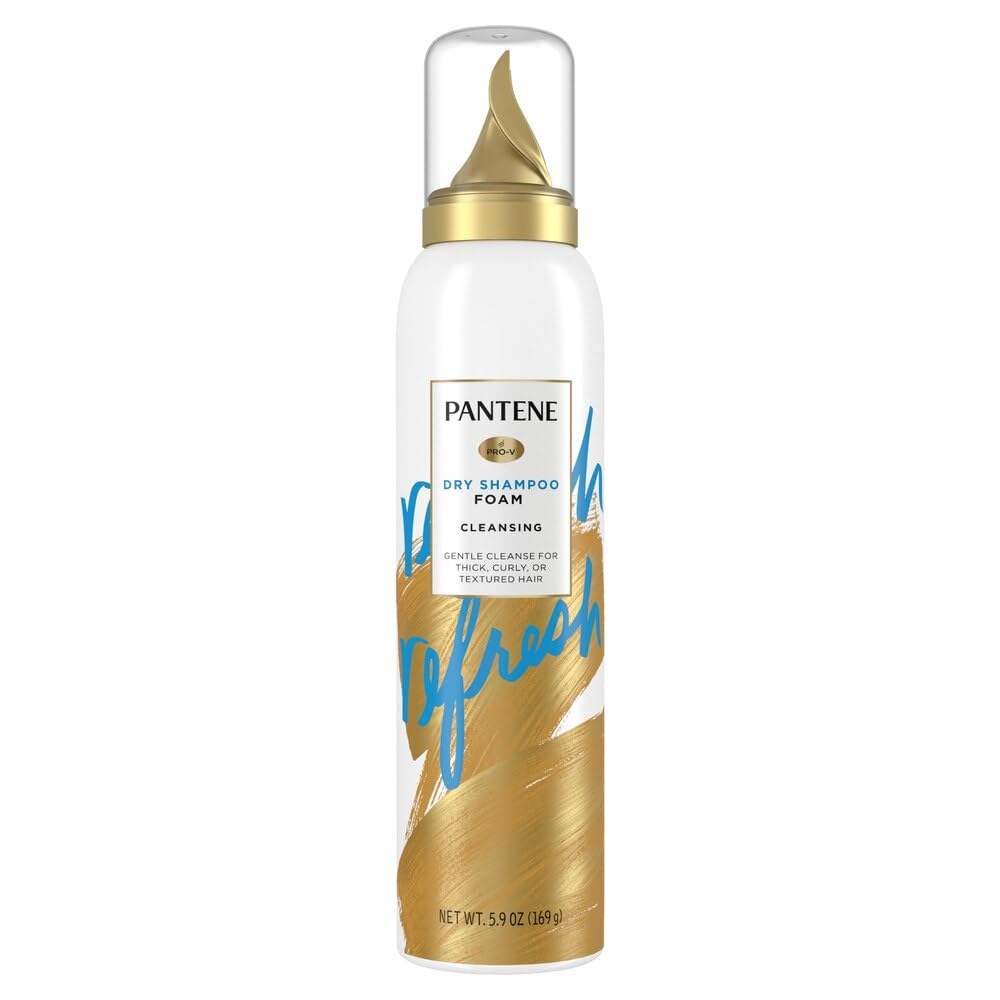 Pantene Pro-V Refresh Cleansing Dry Shampoo Foam bottle for quick refresh between washes.