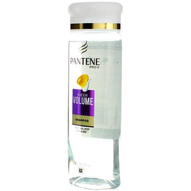 Pantene Pro-V sheer volume demonstration showing gravity-defying lift on strands.