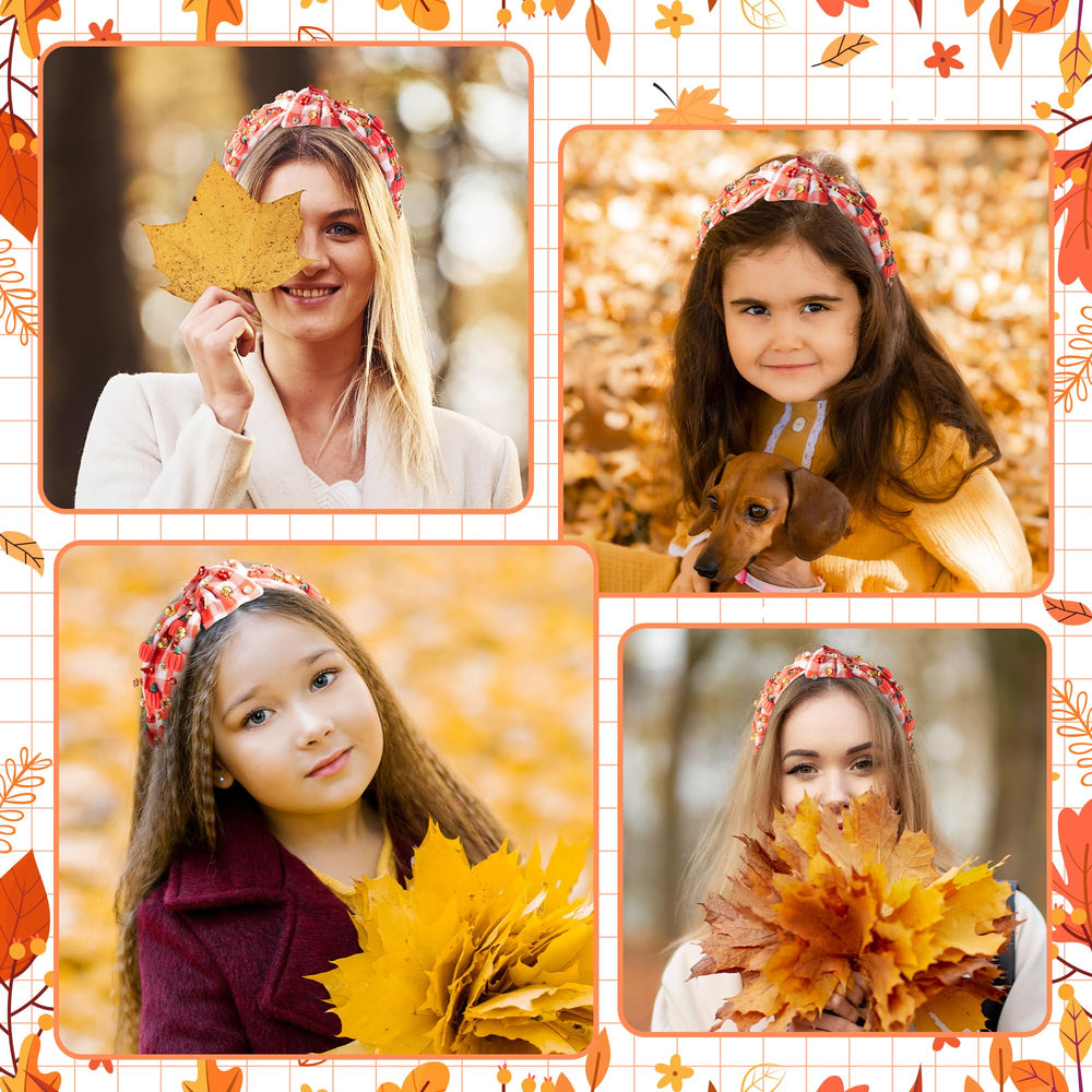 Pumpkin crystal embellishments catch light to elevate day-to-night outfits.