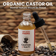 Papa Rozier Farms skin hydration oil application for a smooth complexion.