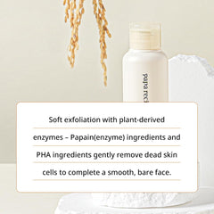 Papa Recipe cleanser pour demonstrates mild cleansing suitable for sensitive skin