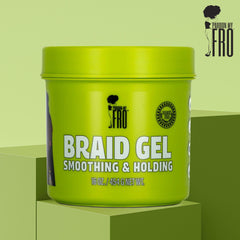 No-flake formula keeps braids clean with Pardon My Fro gel.