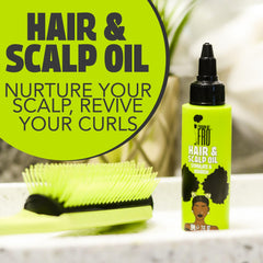 Pardon My Fro bottle emphasizing shine for braids and twists