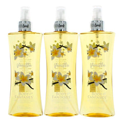 Parfums De Coeur Vanilla Body Fantasies 8oz spray bottle for all-day floral-vanilla freshness.