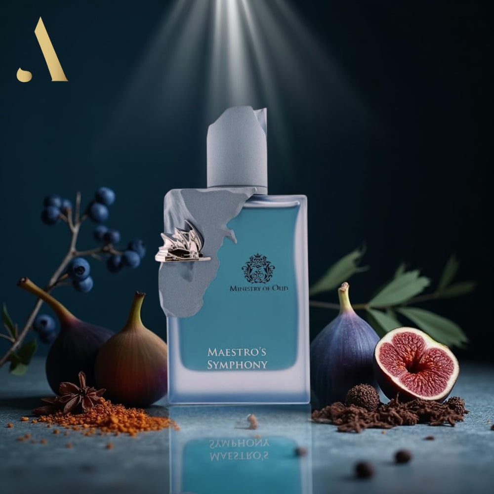 Paris Corner Maestro's Symphony heart notes close-up, rose and osmanthus depth.