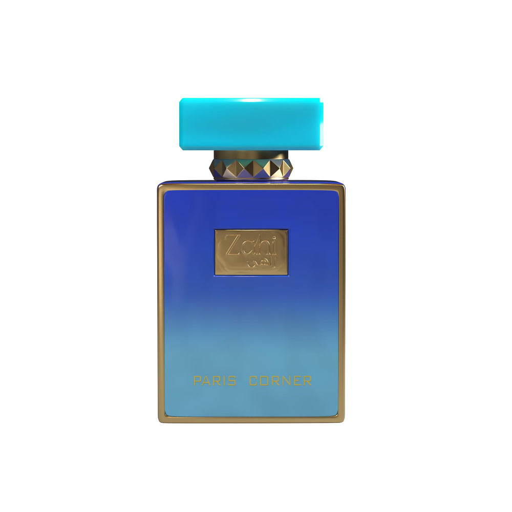 Paris Corner Zahi bottle front view, sleek design ideal for everyday wear.