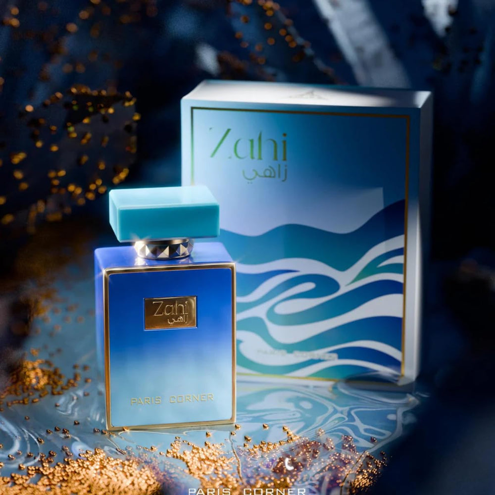 Paris Corner Zahi base notes of patchouli and amber, warm and earthy.