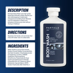 Particle Men’s Body Wash suitable for all skin types during daily grooming