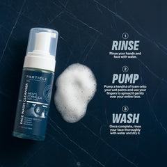 Particle Mens Face Wash in daily routine context for everyday cleansing.
