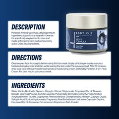Particle Mineral Face Mask collection-promo highlights complete men’s care routine